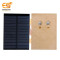 99mm x 69mm 6V 180mAh rectangle shape polycrystalline mini solar panel with wire connection bolts